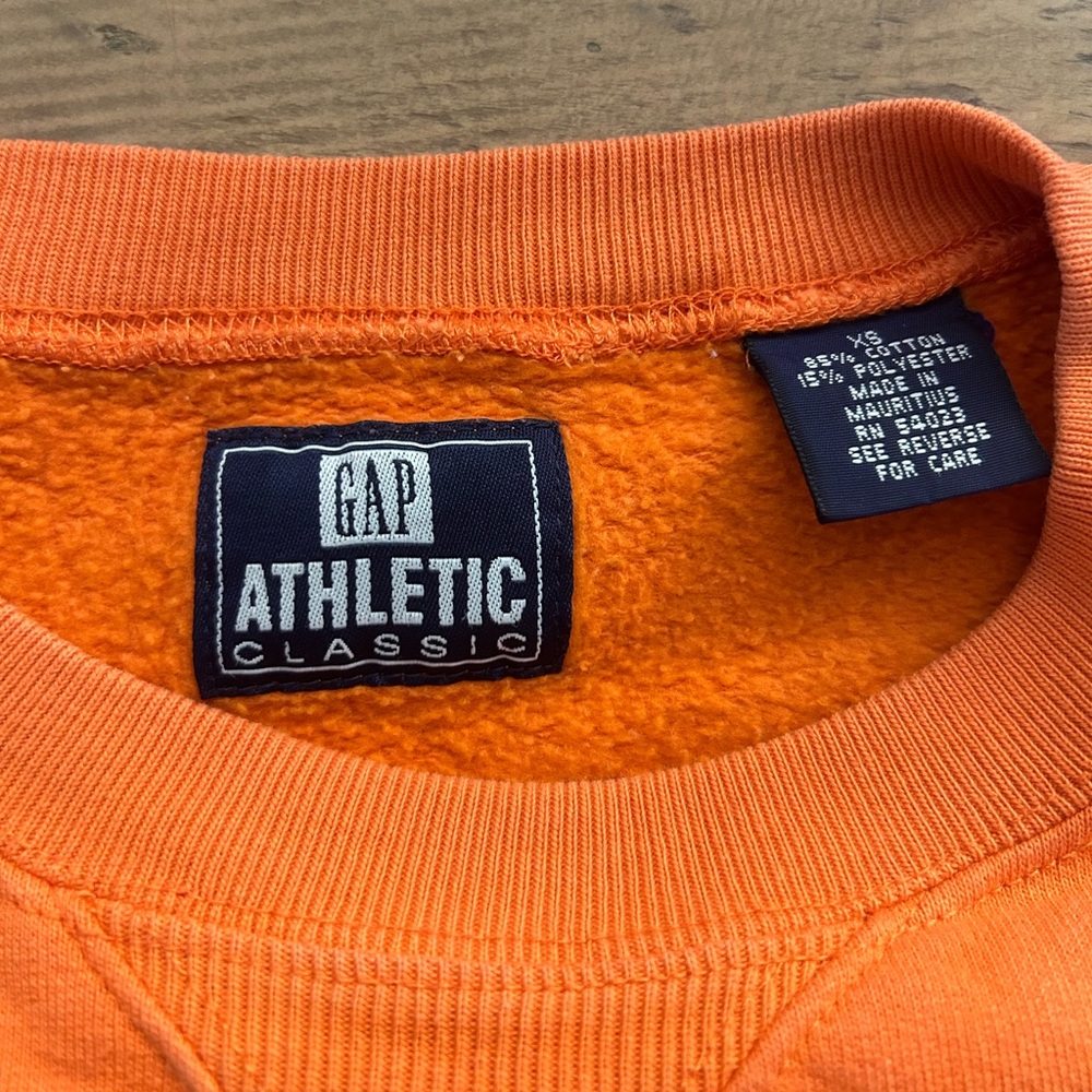 GAP Retro Vintage Orange Repurposed Halloweentown Sweatshirt Oversized - Picture 6 of 12
